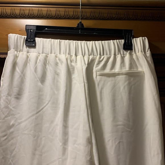 NWOT Vince Camuto White Wide Leg Pull-On Pants Size Medium - Picture 5 of 7